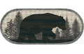 Cozy Cabin Collection Papa Bear 20"x44" Oval Area Rug