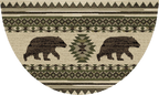 Cozy Cabin Collection Bear Brothers Area Rug