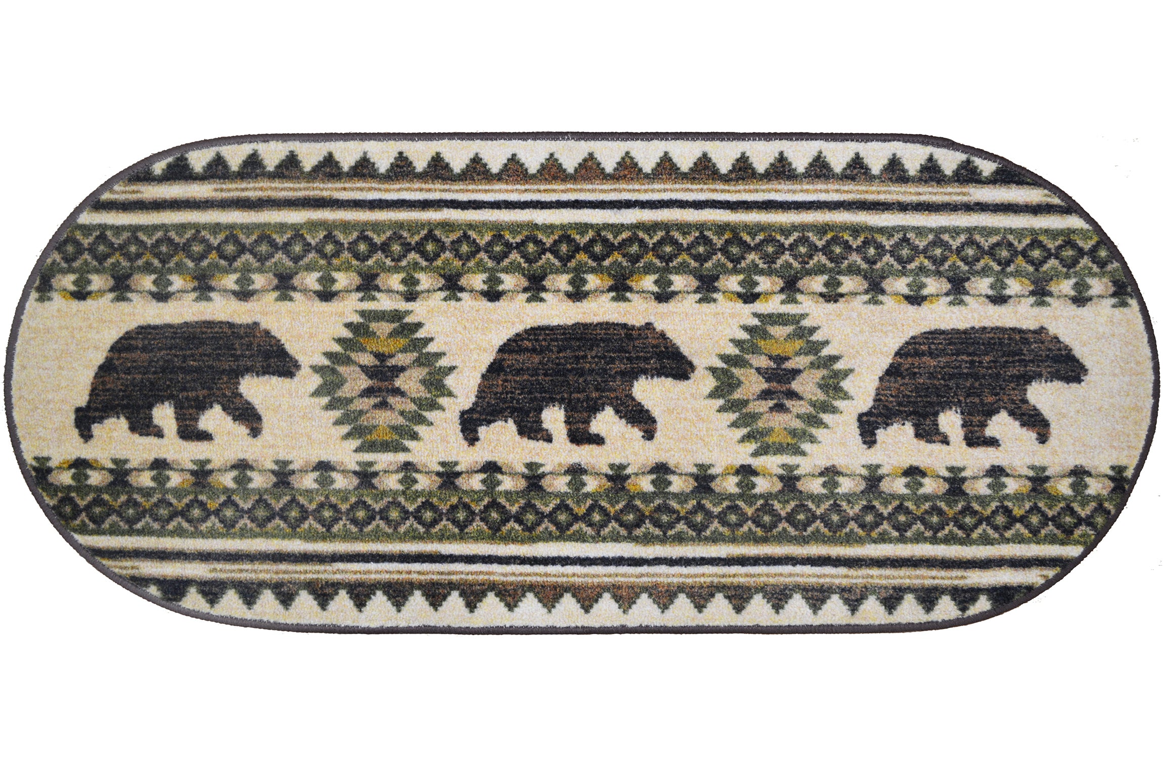 Cozy Cabin Collection Bear Brothers Area Rug