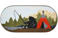 Cozy Cabin Collection Teepee Blue 20"x44" Oval Area Rug