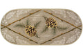 Cozy Cabin Collection Country Charm Gray 20"x44" Oval Area Rug