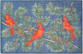 Cozy Cabin Collection Cardinal Blue 30"x46" Area Rug
