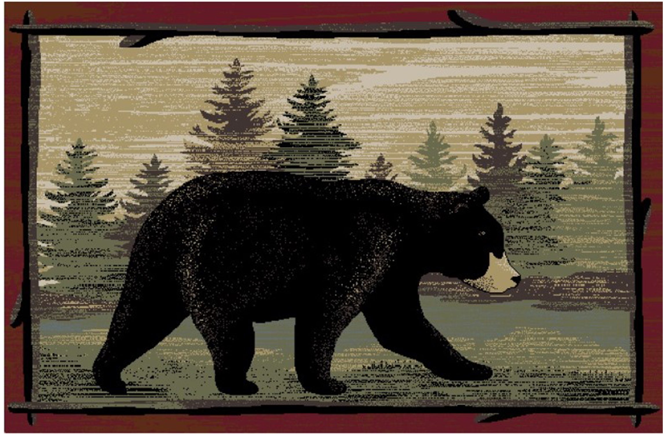 Cozy Cabin Collection Woodside Retreat Area Rug