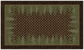 Cozy Cabin Collection Pine Tree Trellis Area Rug