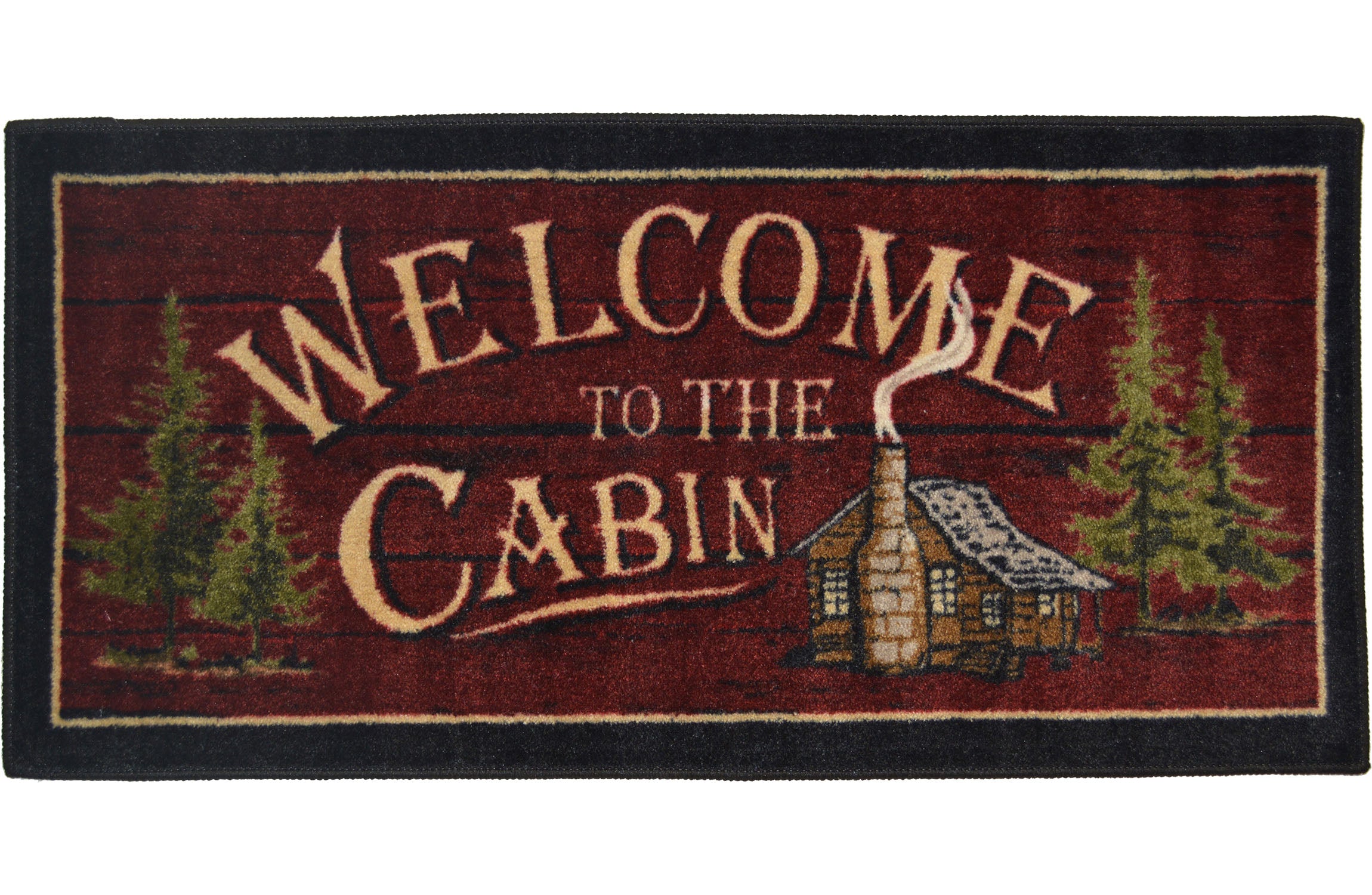 Cozy Cabin Collection Welcome to the Cabin Area Rug