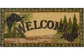 Cozy Cabin Collection Forest Welcome Area Rug