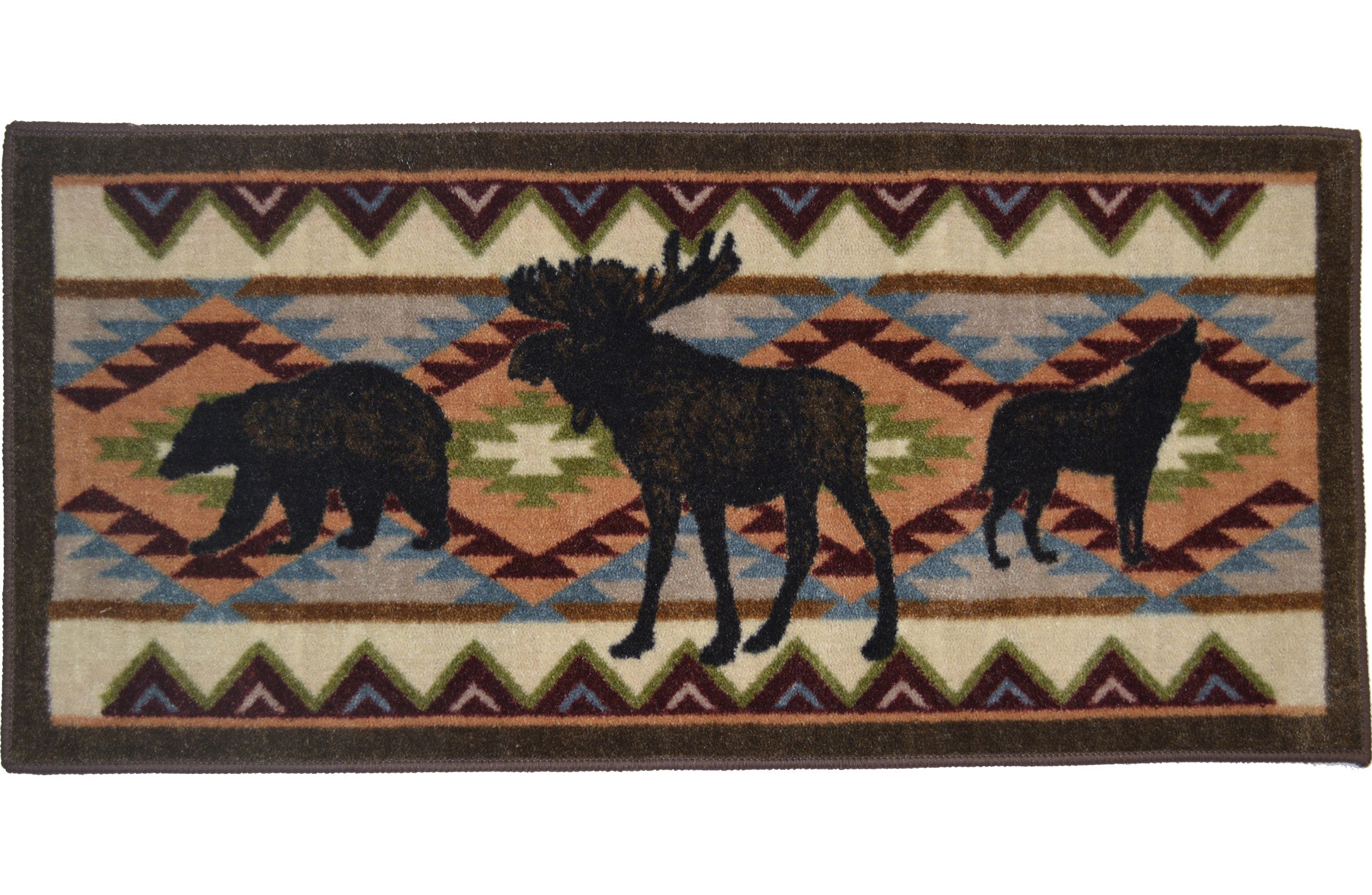 Cozy Cabin Collection Woodland Party Area Rug