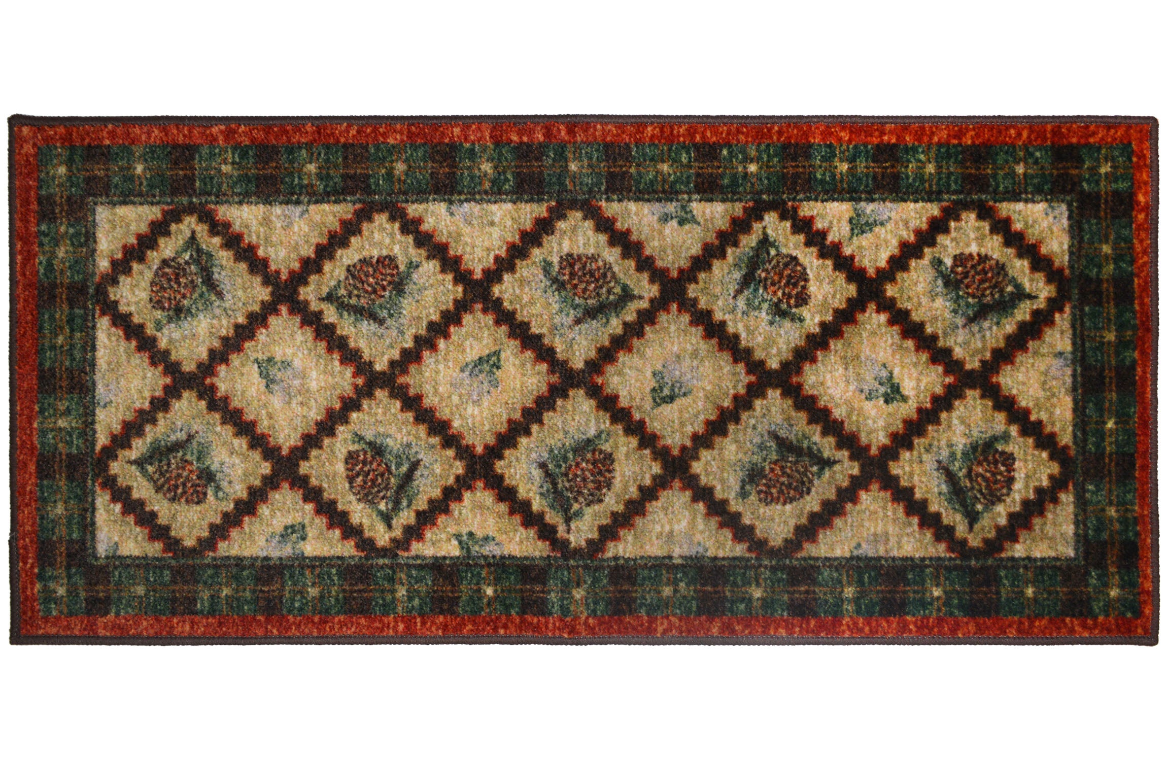Cozy Cabin Collection Pleasant Pine Multi Area Rug