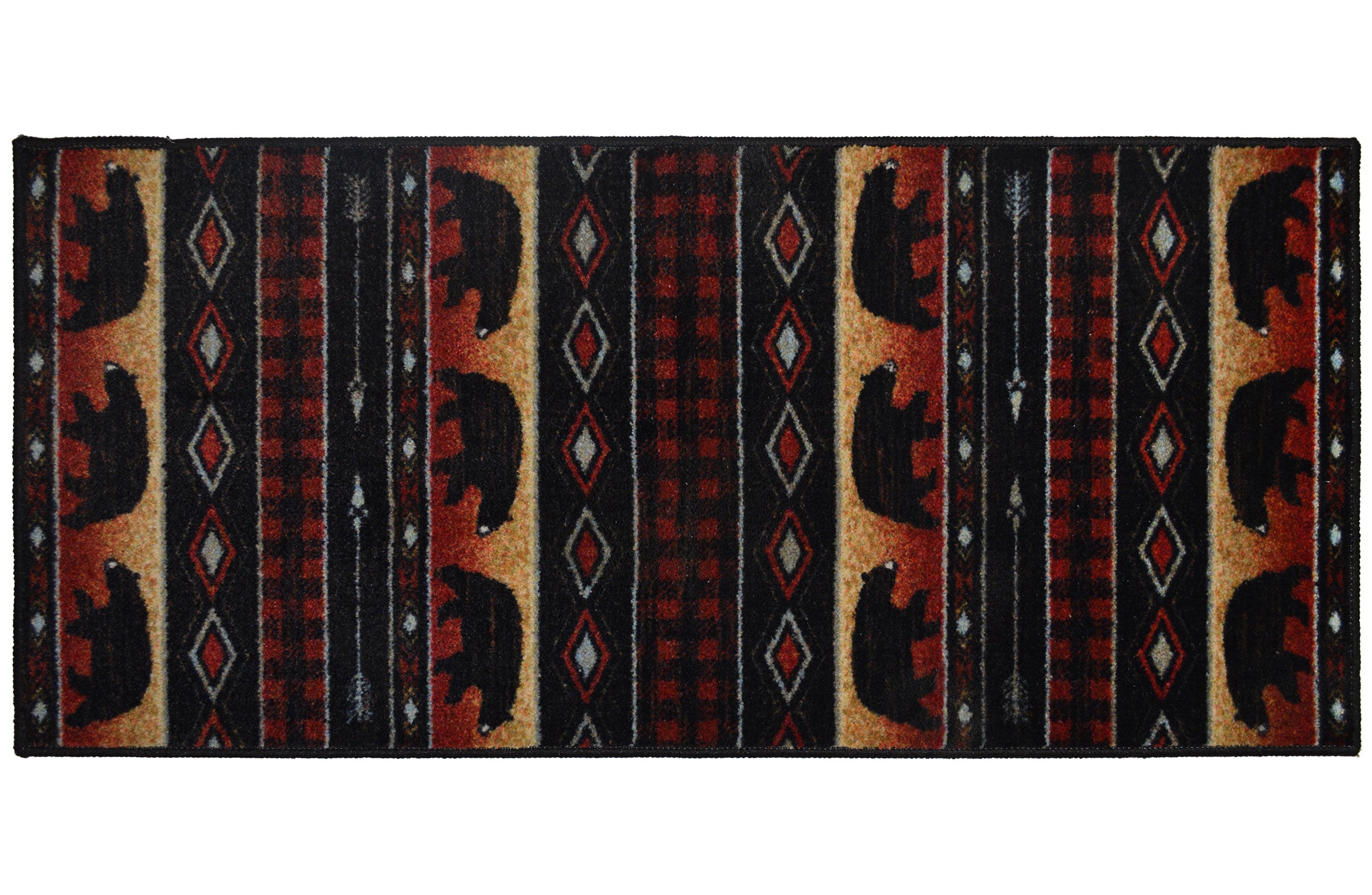 Cozy Cabin Collection Bear Spear Area Rug