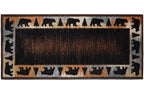 Cozy Cabin Collection Wandering Bear Multi Area Rug