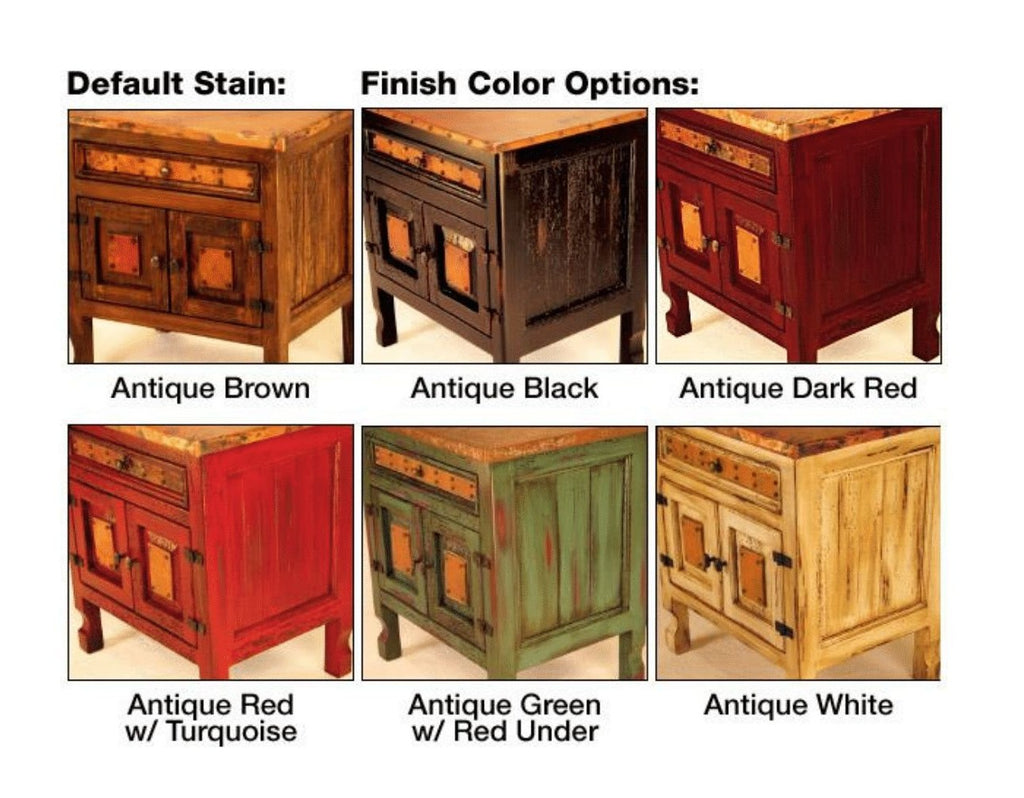 Custom Wood Finishes For Kendra Copper Bed