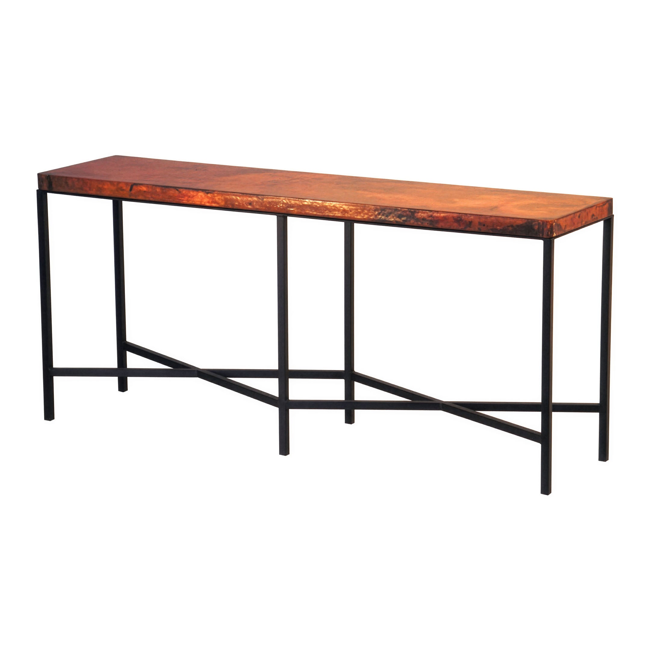 Copenhagen Copper Console Table – Great Blue Heron Furniture