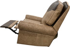western contemporary swivel glider recliner, western leather swivel recliner