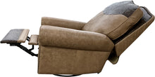 Load image into Gallery viewer, western contemporary swivel glider recliner, western leather swivel recliner