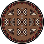Image of an area rug, Cami Blanket - Brown