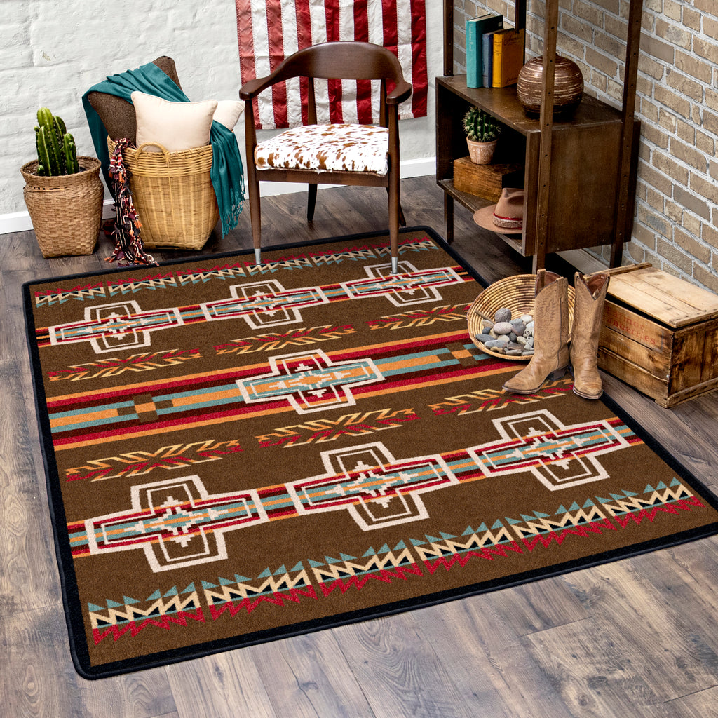 Image of an area rug, Canyon Cross - Sunset
