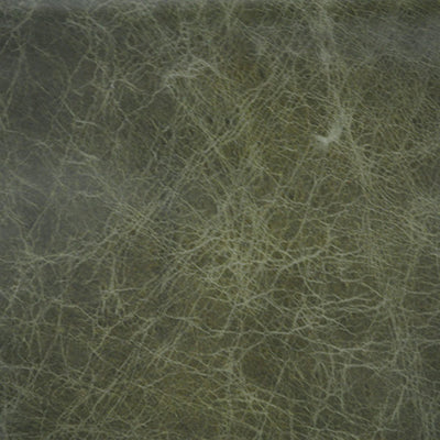 Green flat leather material swatch