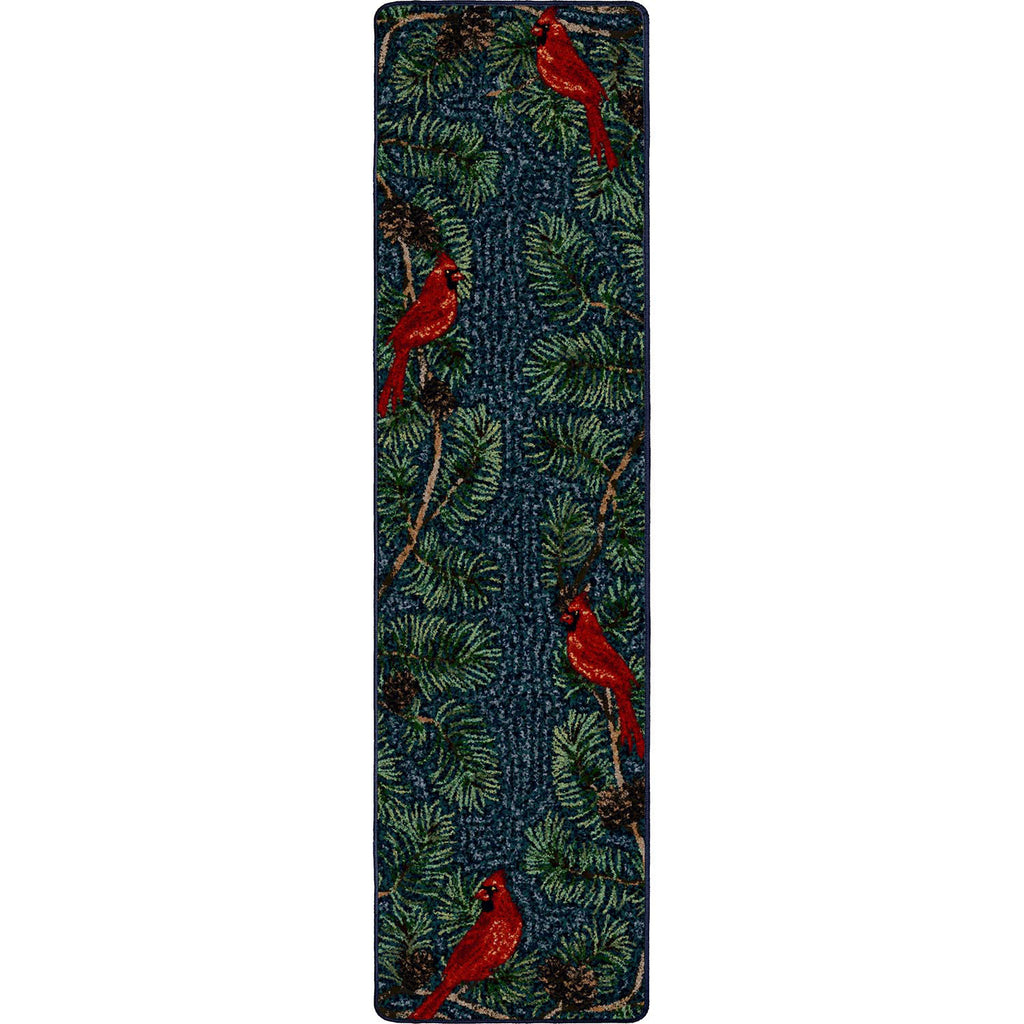Image of an area rug, Cardinals - Navy