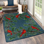 Image of an area rug, Cardinals - Navy