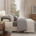 Chenille Herringbone Bedding Set - Taupe