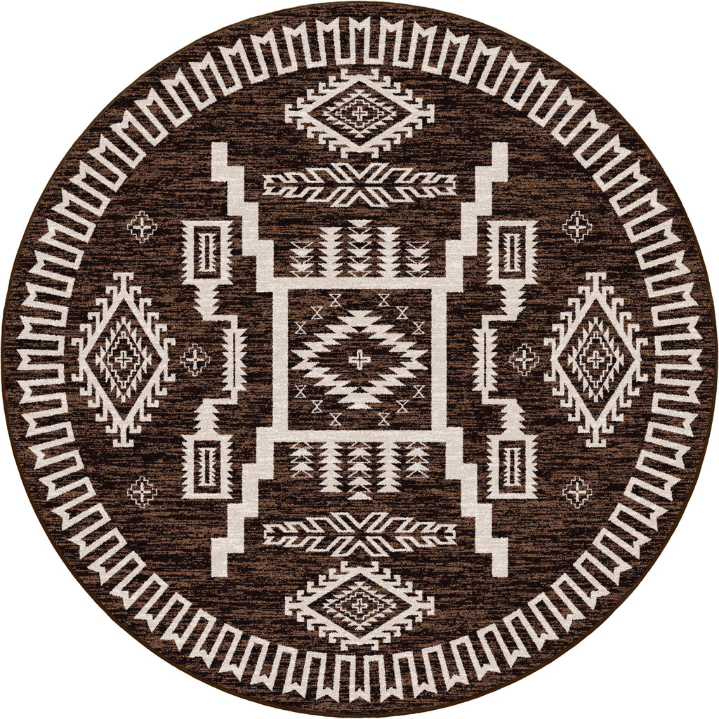Image of an area rug, Cloudburst - Chocolate