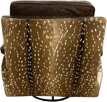 Load image into Gallery viewer, Axis Exotic Western Safari Hide &amp; Leather Oversized Swivel Rocker Recliner
