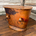Copper Storage End Table