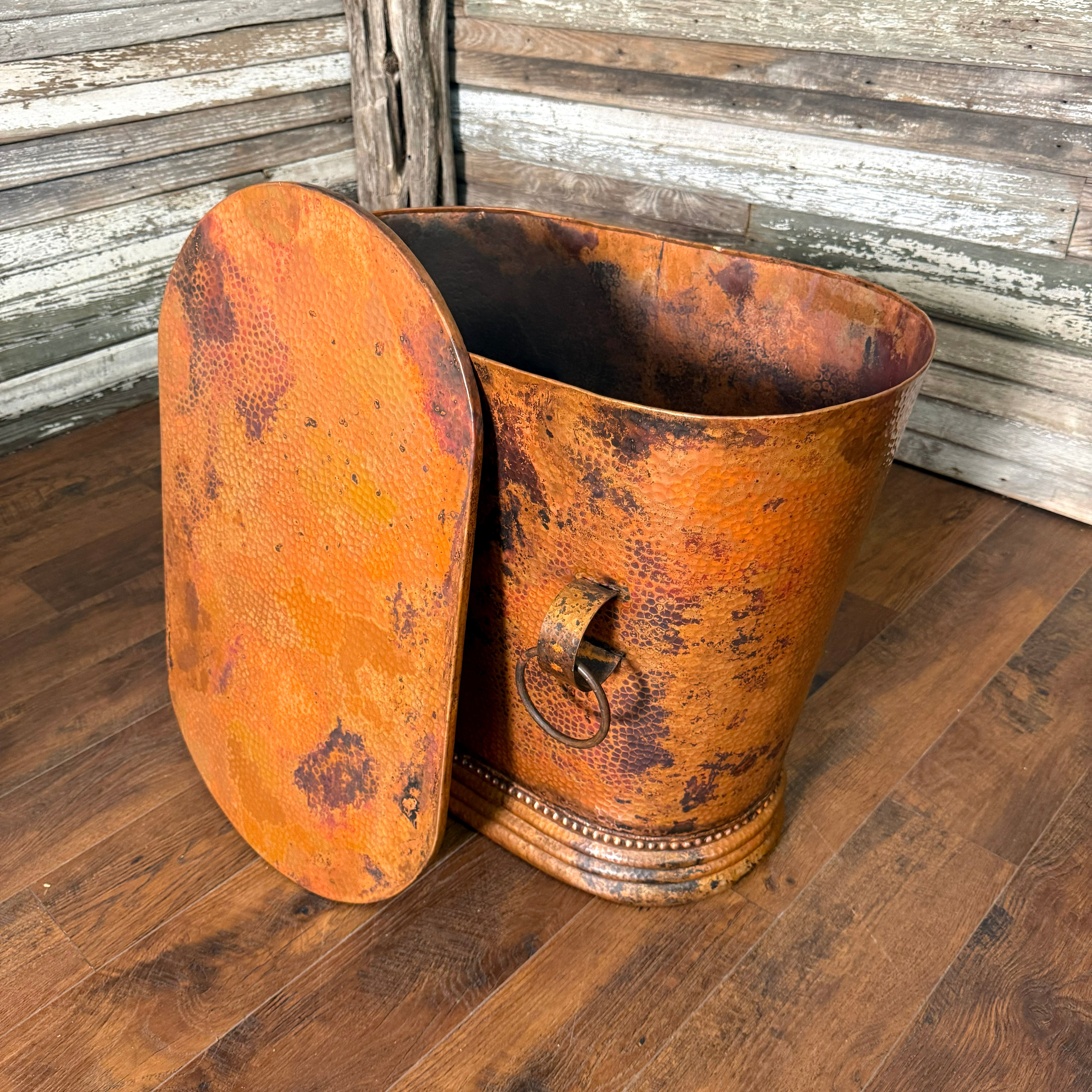 Copper Storage End Table