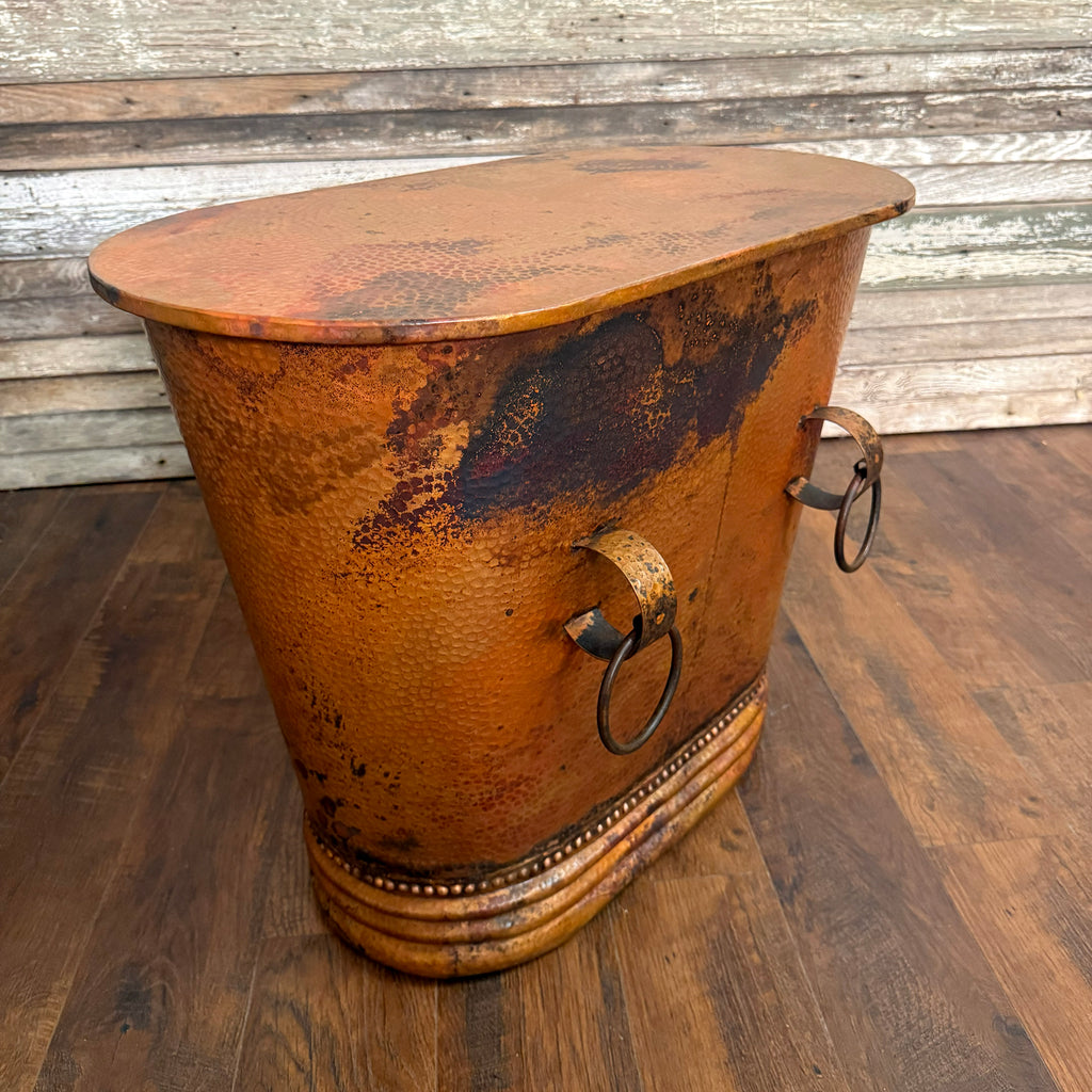 Copper Storage End Table