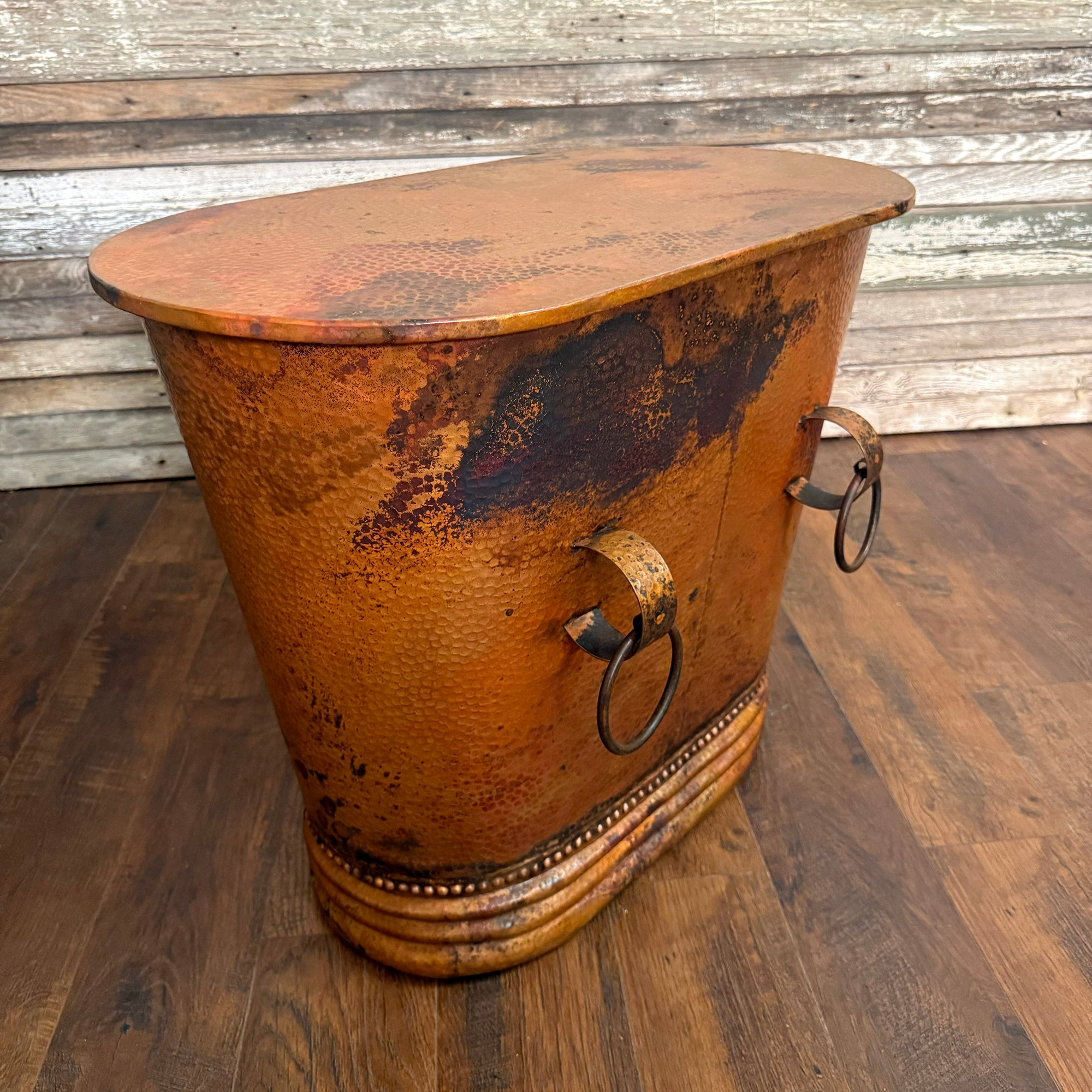 Copper Storage End Table