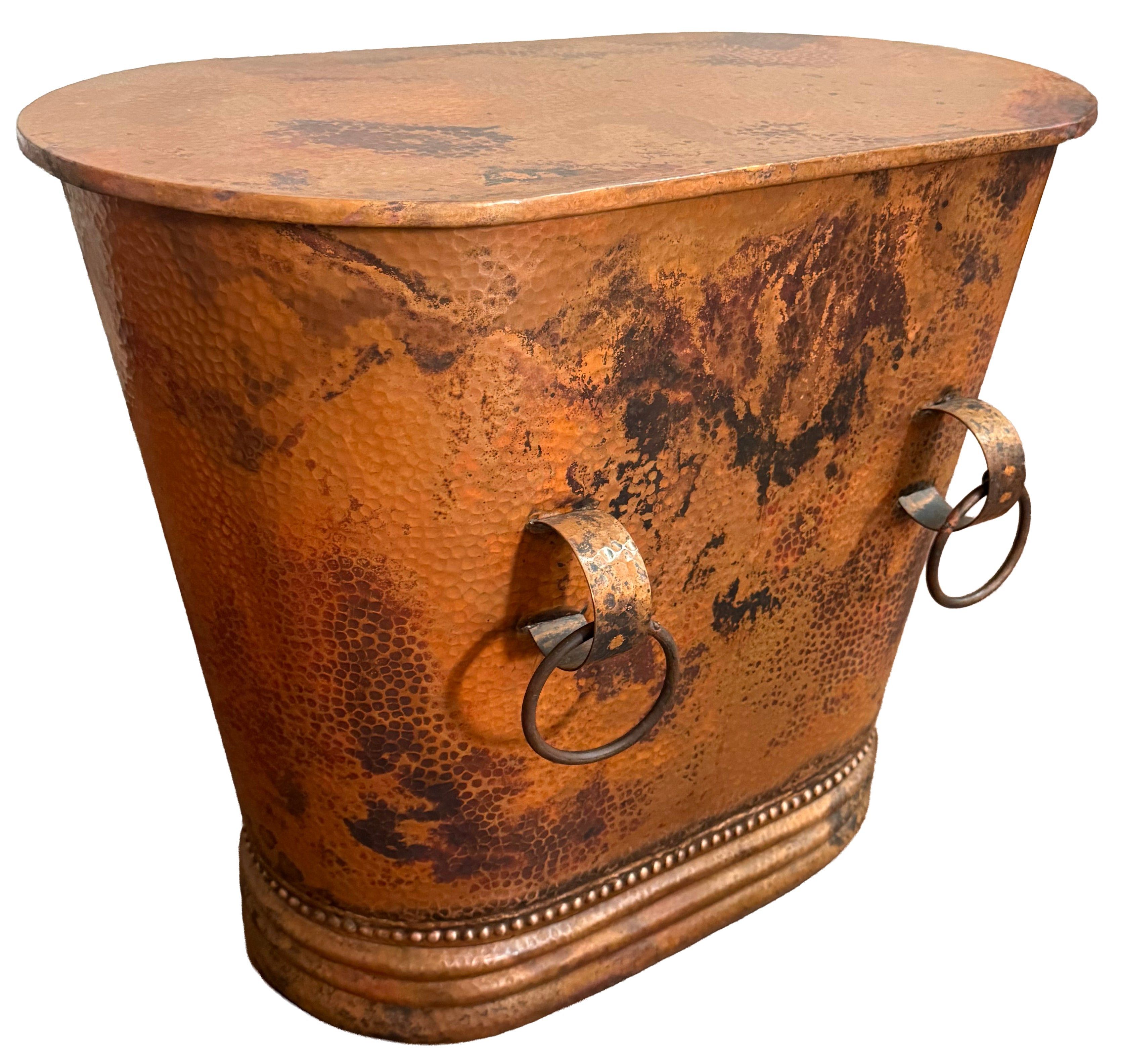 Copper Storage End Table
