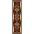 Image of an area rug, Council Fire - Red