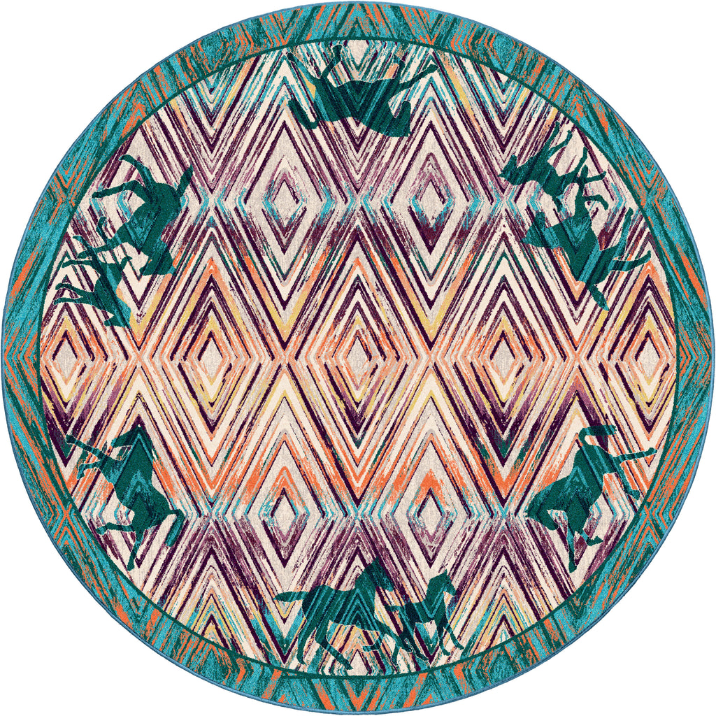 Image of an area rug, Cowboy Love OKA - Multi