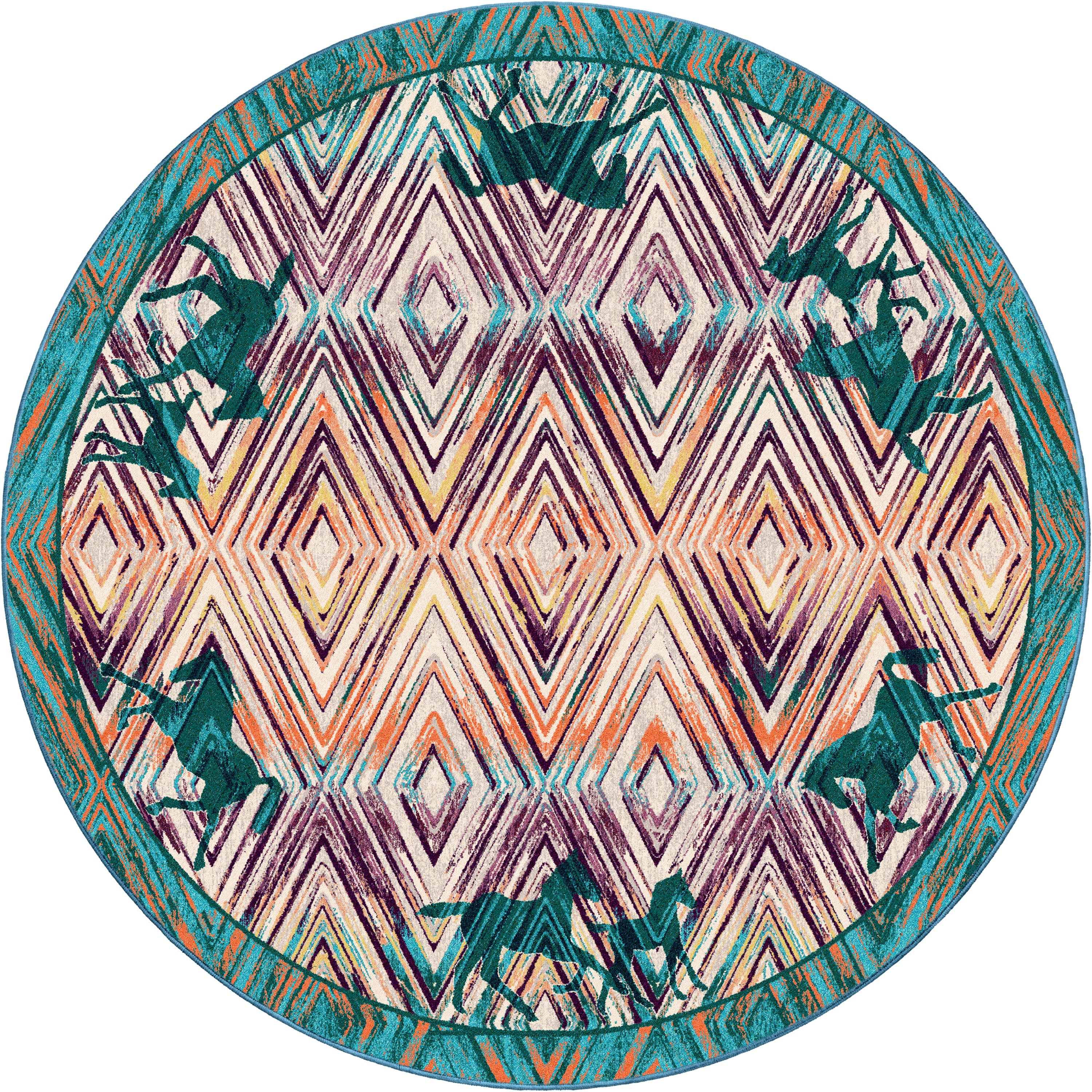 Image of an area rug, Cowboy Love OKA - Multi