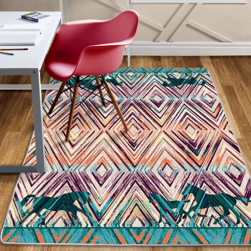 Image of an area rug, Cowboy Love OKA - Multi