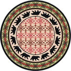 Image of an area rug, Cozy Bears - Burnt Red
