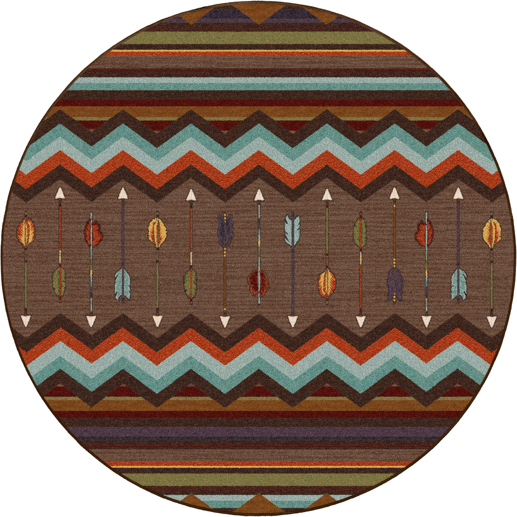 Image of an area rug, Cresting Fletcher - Rainbow