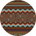 Image of an area rug, Cresting Fletcher - Rainbow