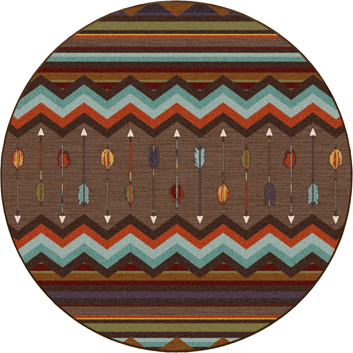 Image of an area rug, Cresting Fletcher - Rainbow