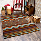 Image of an area rug, Cresting Fletcher - Rainbow