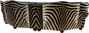 Zebra Night Curved Sectional Sofa