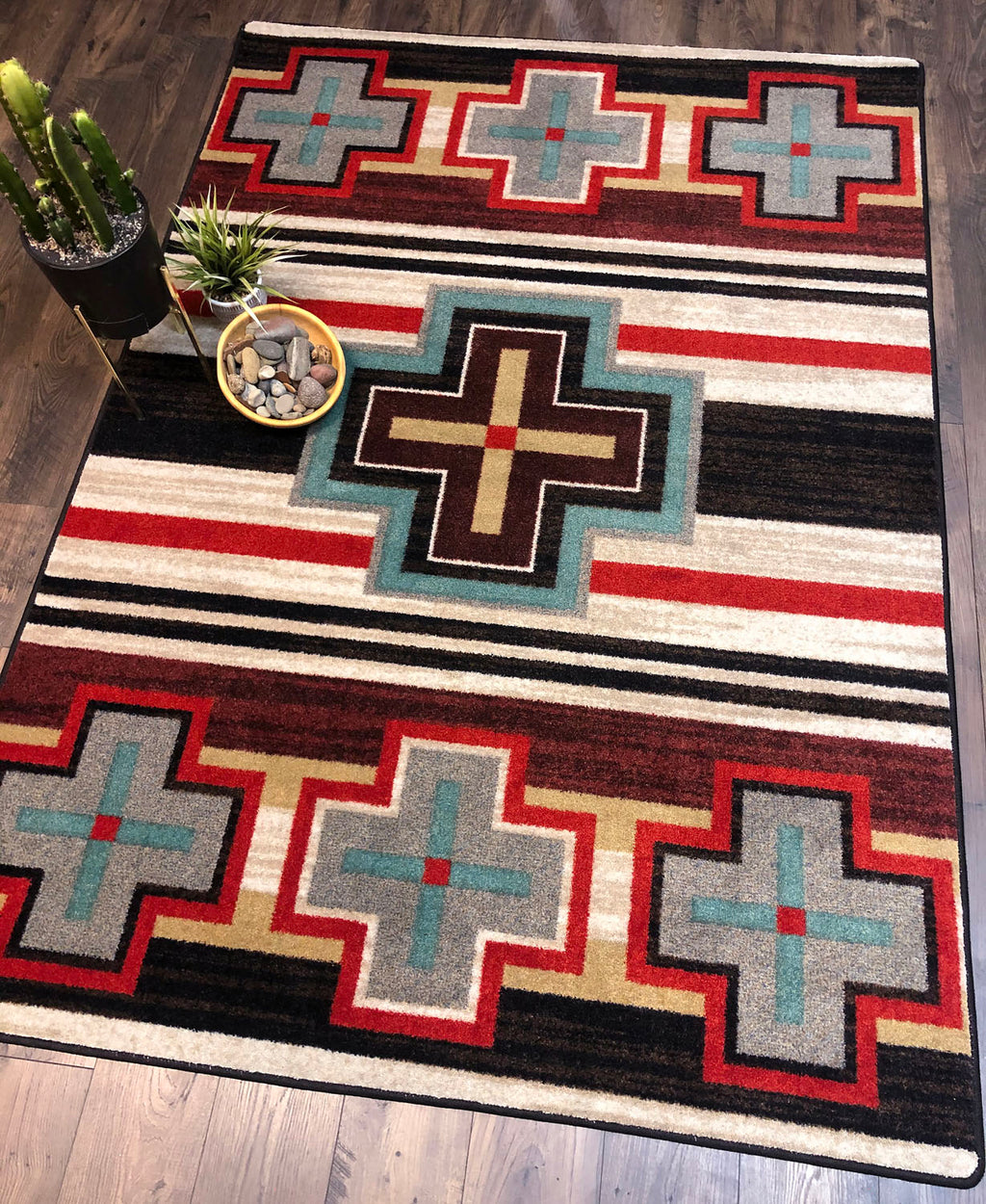 Image of an area rug, Cross Roads - Fuego