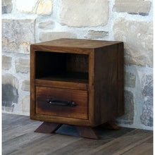 Load image into Gallery viewer, Natural Wood Bedside Table