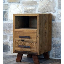 Load image into Gallery viewer, Natural Wood Side Table