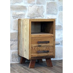 Natural Wood Side Table