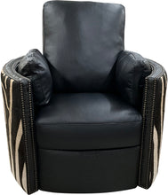 Load image into Gallery viewer, Zebra Swivel Recliner