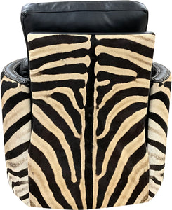 Zebra Swivel Recliner