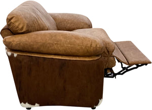 Big Boy Western Cowhide Oversized Leather Recliner