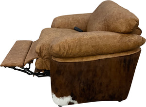 Big Boy Western Cowhide Oversized Leather Recliner