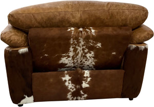 Big Boy Western Cowhide Oversized Leather Recliner